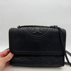 Black Quilted Chain Shoulder Bag